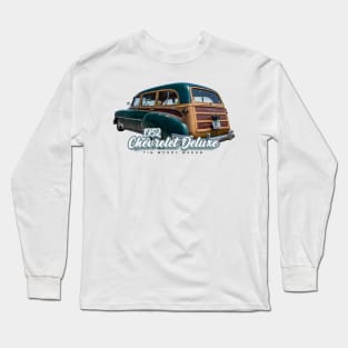 1952 Chevrolet Deluxe Tin Woody Wagon Long Sleeve T-Shirt